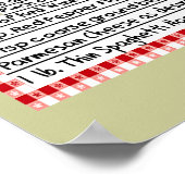 Italiaans Poster voor de ontvangst van spaghetti (Hoek)