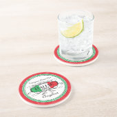 Italiaans Prinses Gepersonaliseerd Onderzetter (Zijkant)