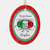 Italiaans prinses gepersonaliseerde versiering keramisch ornament (Rechts)