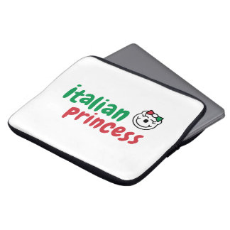 Italiaans prinsesje – Schattige handgetekende Beer Laptop Sleeve
