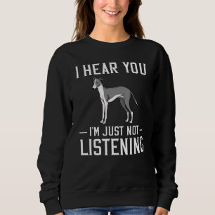 Italiaans Puppy Greyhound Dog Eigenaar Trui