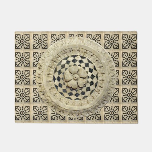 Italiaans Renaissance Marmer Pattern Deurmat (Voorkant)