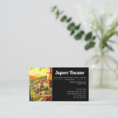 Italiaans restaurant chef-kok visitekaartje (Staand voorkant)