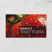  Italiaans Restaurant horizontale foto Visitekaartje (Voorkant)