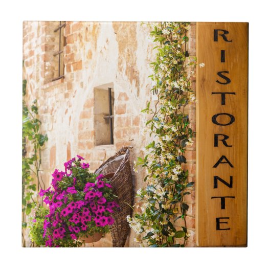 Italiaans restaurant tegeltje (Voorkant)