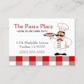 Italiaans restaurant visitekaartje (Voorkant)