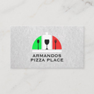 Italiaans restaurantlogo   Pizza Visitekaartje
