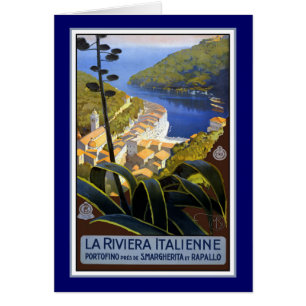 Italiaans Riviera Travel Poster