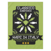 Italiaans Sardine Art Print Keukengeschenk Tafelkleed (Voorkant)