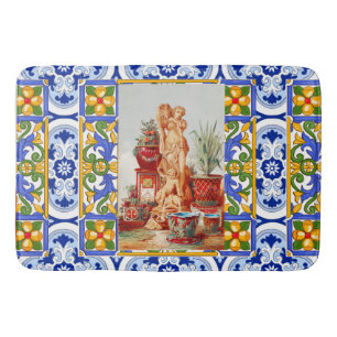 Italiaans,Siciliaanse kunst,maiolica,tegels,barokk Badmat