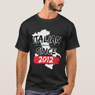 Italiaans Sinds 2012 Italia Kaart Italië Italië It T-shirt