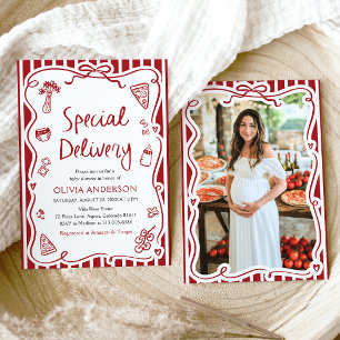 Italiaans speciale levering grillig Baby shower Kaart