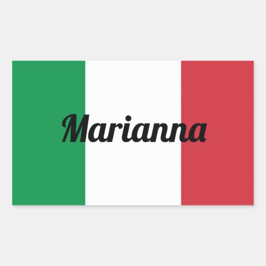 Italiaans Sticker - Aanpasbaar (Voorkant)