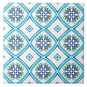 Italiaans stijl, tegels, majolica, All-Over Print Tegeltje