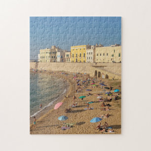 Italiaans strand in Gallipoli, Puglia Legpuzzel