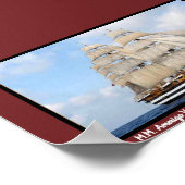 Italiaans Tall Ship Amerigo Vespucci Poster (Hoek)