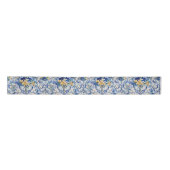 Italiaans Tegel Blauw N Wit Geel Bloemen Decoupage Lint (Voorkant)