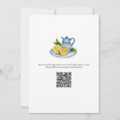 Italiaans Tegels Lemon Thema Zomer Vrijgezellenfee Kaart (Achterkant)