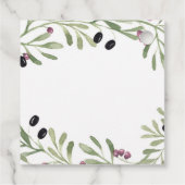 Italiaans Toscaans Feest Favor Label (Achterkant)