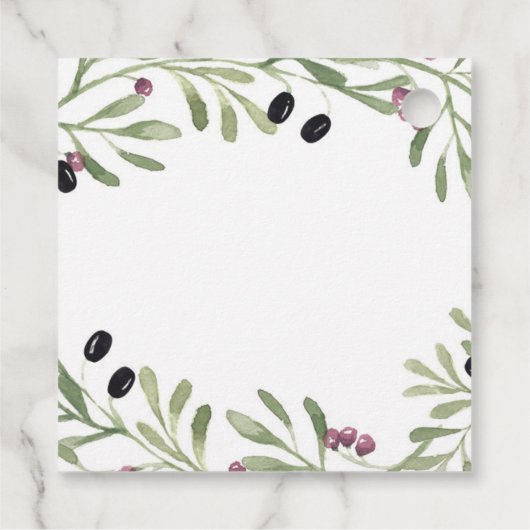 Italiaans Toscaans Feest Favor Label (Achterkant)