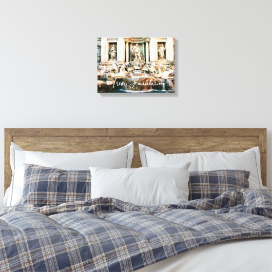 Italiaans Trevi Fonteindoek afbeelding wanddecor Canvas Afdruk (Insitu (Slaapkamer))