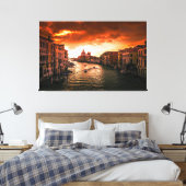 Italiaans Venice Grand Canvas Afdrukken (Insitu (Slaapkamer))