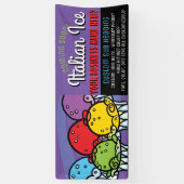 Italiaans  verbod op waterijs/partij spandoek (Verticaal)