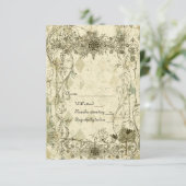  Italiaans Verdigris rsvp met enveloppen (Staand voorkant)