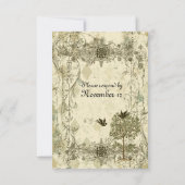  Italiaans Verdigris rsvp met enveloppen (Achterkant)