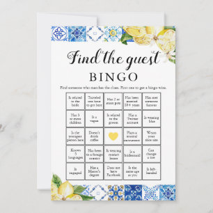 Italiaans Vind het Guest Bingo Vrijgezellenfeest s Kaart