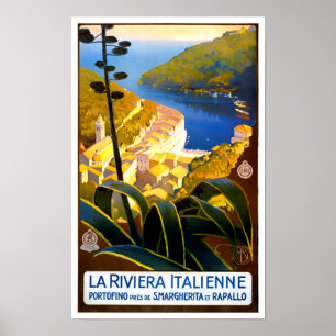 Italiaans vintonijnse Riviera Poster