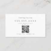 Italiaans Visitekaartje van het restaurant van het (Achterkant)