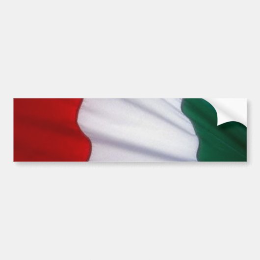 italiaans_vlag bumpersticker (Voorkant)