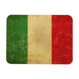 Italiaans vlag  Grunge ontwerp Magneet