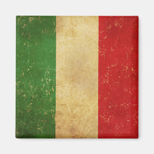 Italiaans vlag  Grunge ontwerp Magneet
