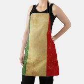 Italiaans vlag  Grunge ontwerp Schort (Insitu)