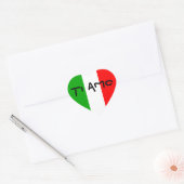 Italiaans Vlag Hart Ti Amo stickers (Envelop)