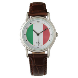 Italiaans Vlag & Italië horloge, trendy mode /desi Horloge