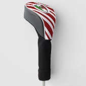 Italiaans vlagembleem golfheadcover (Schuin)
