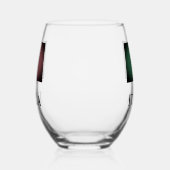 Italiaans vlaggedouane stemless wijnglas Wijnglas Zonder Voet (Rechts)