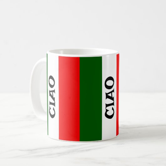 Italiaans vlaggenontwerp koffie Mok (Voorkant links)