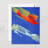  Italiaans vliegreizen Briefkaart (Voorkant / Achterkant)