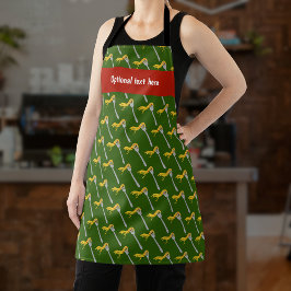 Italiaans voedsel - Spaghetti Twirl op Fork & jouw Schort