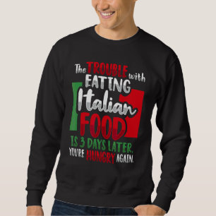 Italiaans voedsel voor een italië trui