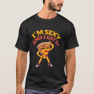 Italiaans voedselontwerp voor een pizzaliefhebber t-shirt