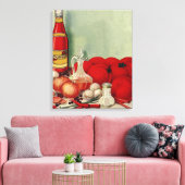  Italiaans voedseltomatenpuin Canvas Afdruk (Insitu (Woonkamer))