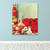  Italiaans voedseltomatenpuin Canvas Afdruk (Insitu (Houten vloer))