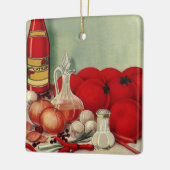  Italiaans voedseltomatenpuin Keramisch Ornament (Links)