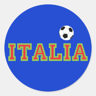 Italiaans voetbal ronde sticker