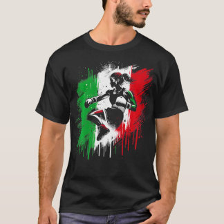 Italiaans Vrouw Boxer Italië kickboksen Meisje 1 T-shirt